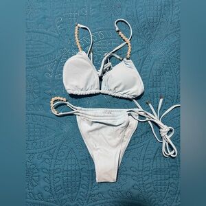 Elegant Light Blue Bikini Set
